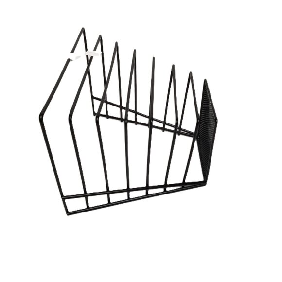 Black Wire Mesh Tiered Desk File Organizer Office Home Storage - Picture 3 of 9